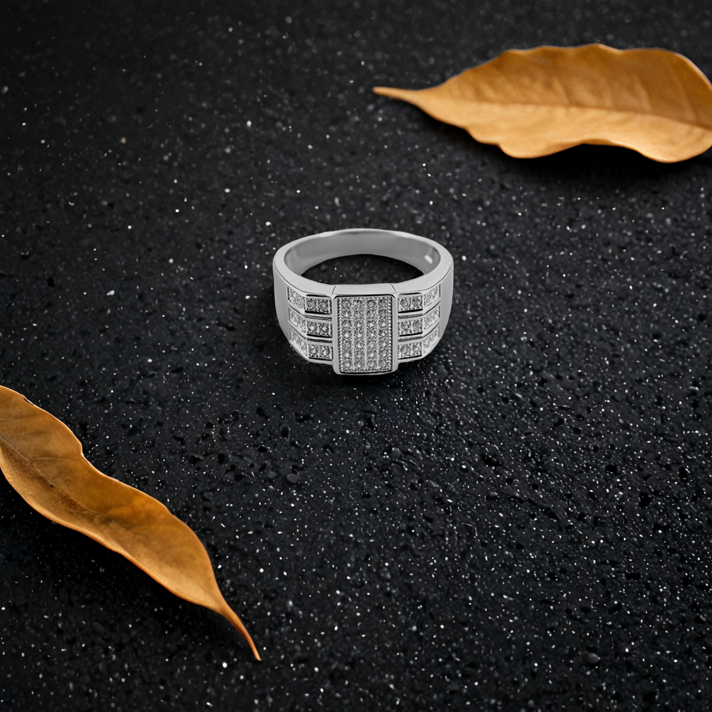 sterling silver centra men`s ring