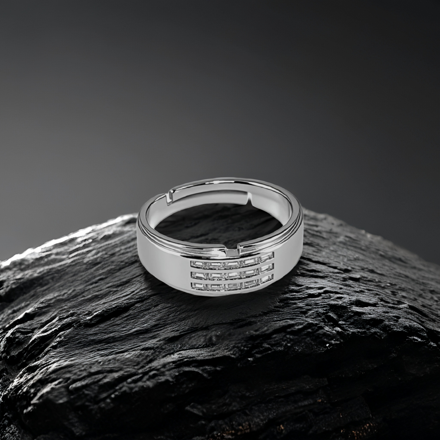 sterling silver trivyn men`s ring