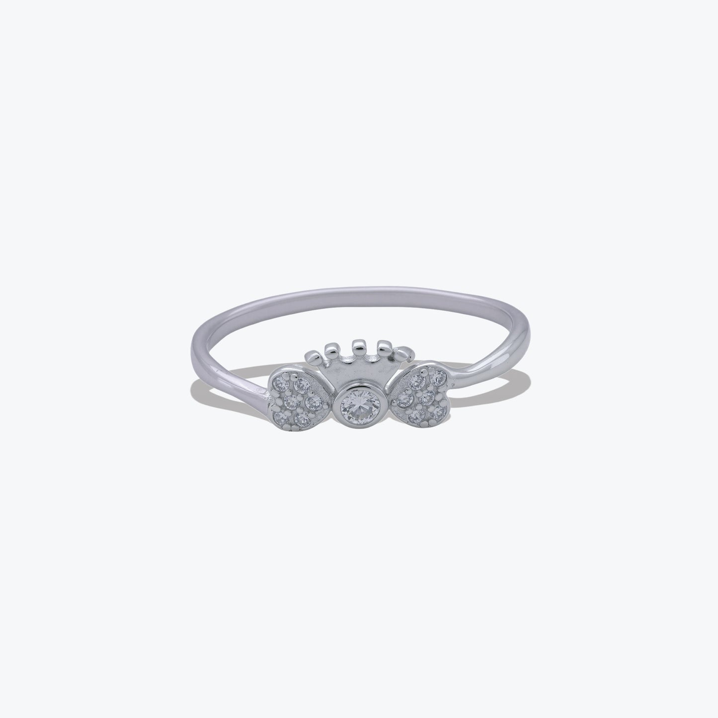 royal bow sterling silver ring – a timeless elegant charm