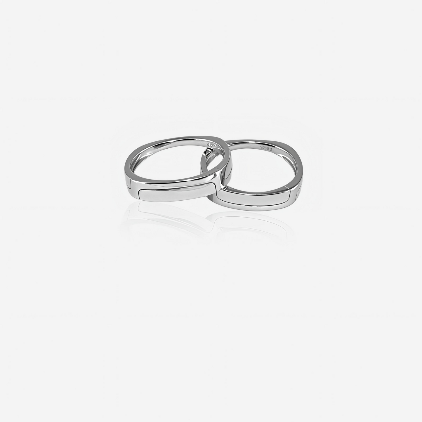 valen couple ring – sterling silver in timeless form