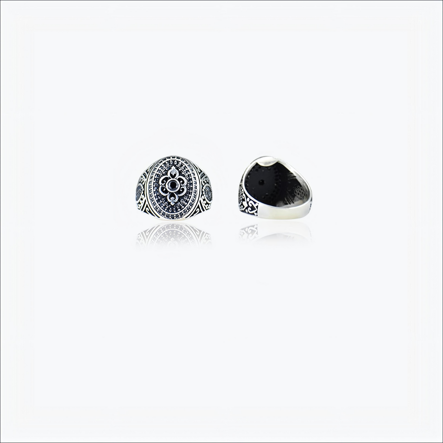 axismark ring – sterling silver in bold balance