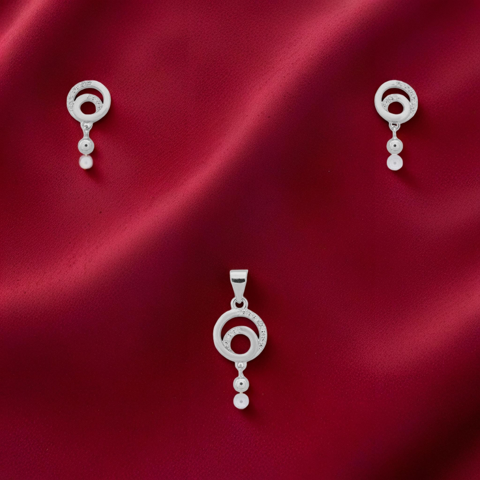 celeste flow set – sterling silver with radiant ease