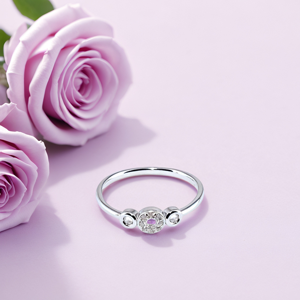 elara ring – sterling silver in trilight grace