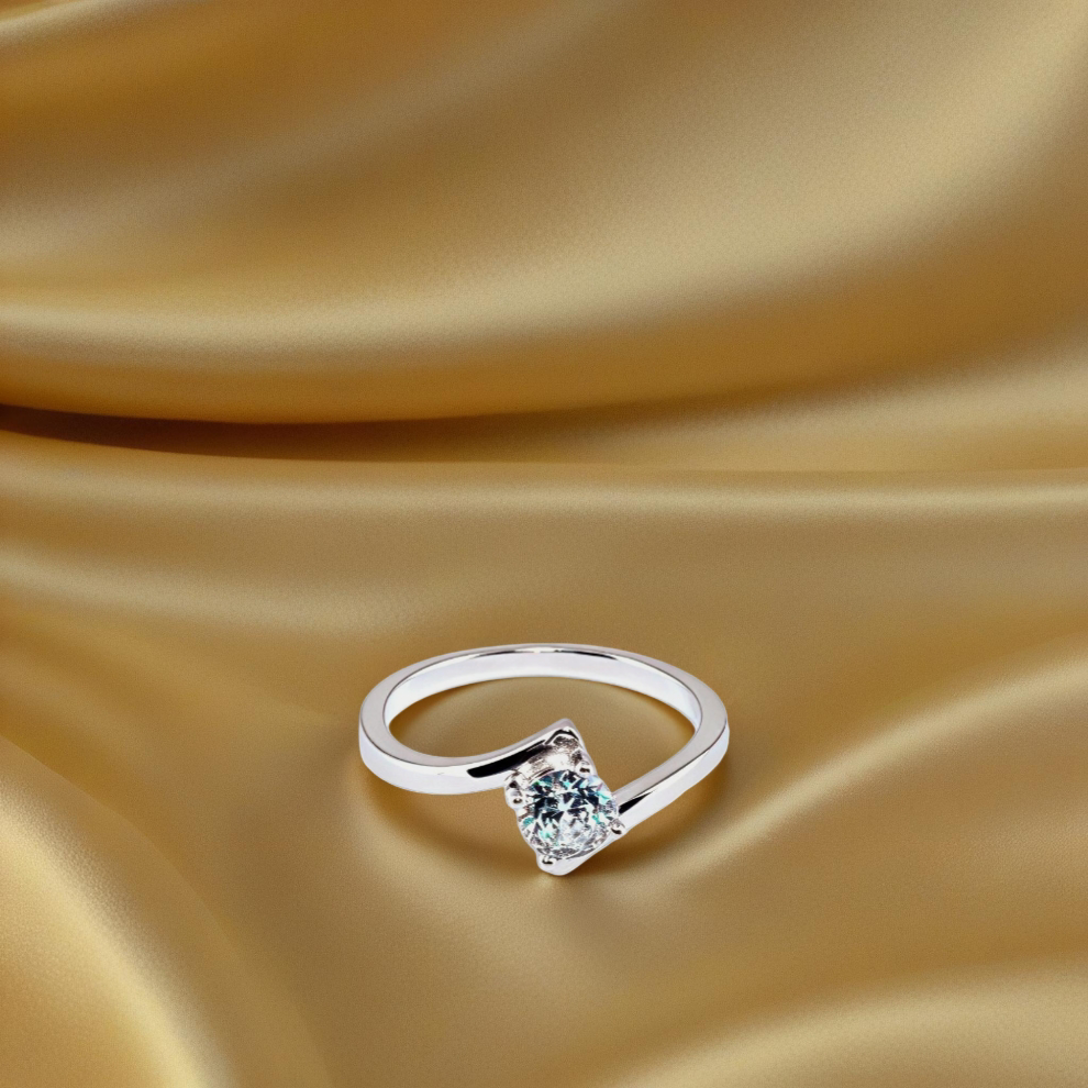 soft crest ring– sterling silver in elegance