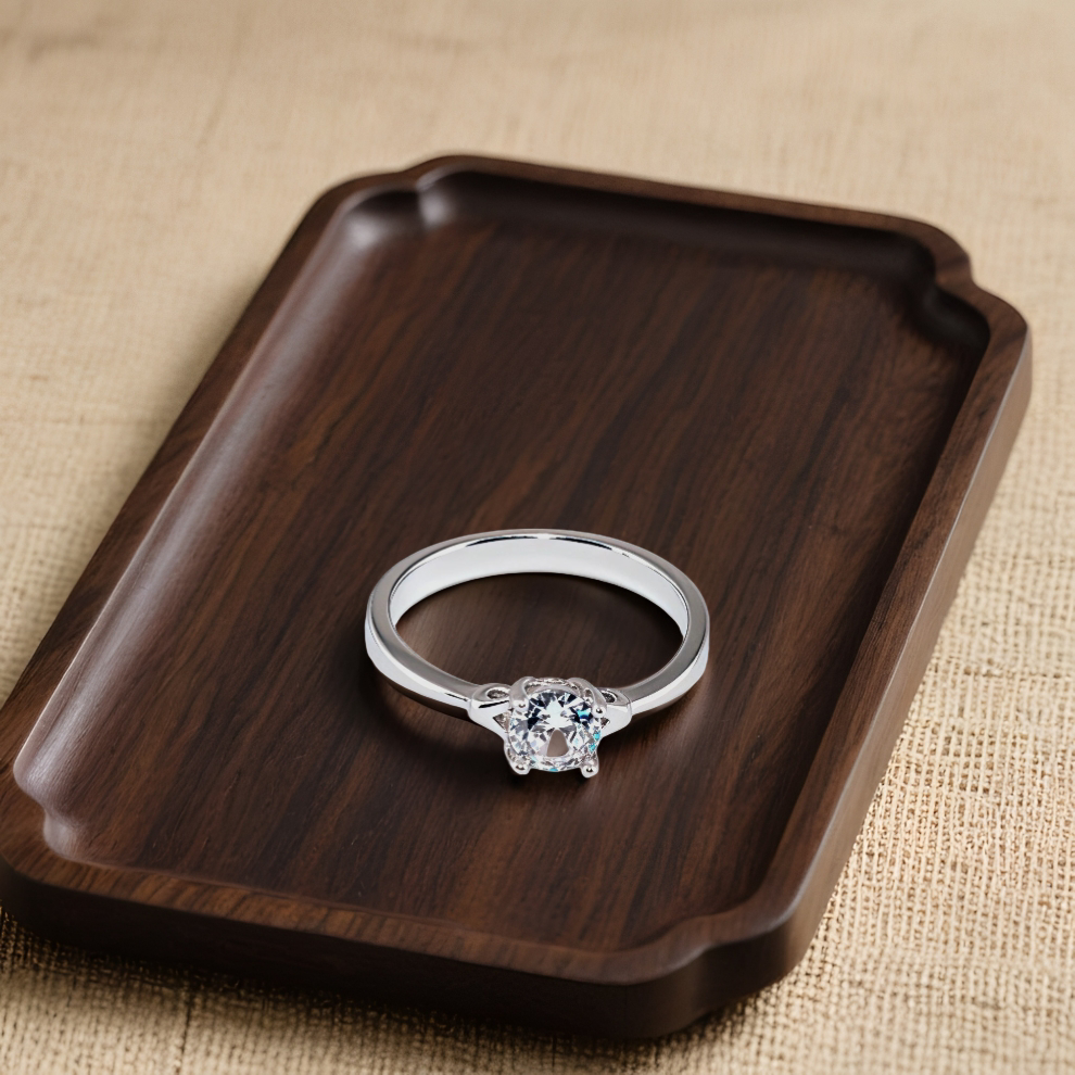 crystal rise ring – sterling silver in clarity