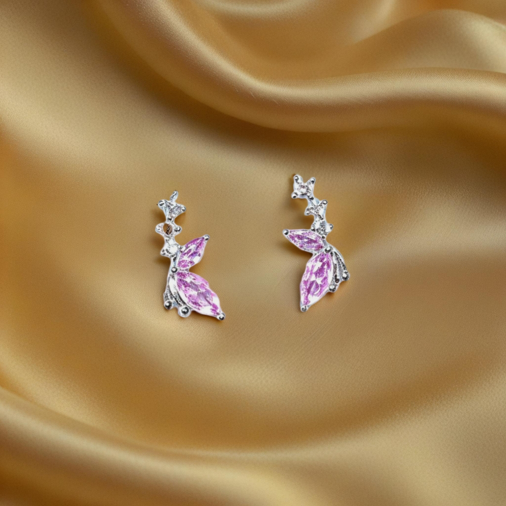 dropline beam earring – sterling silver