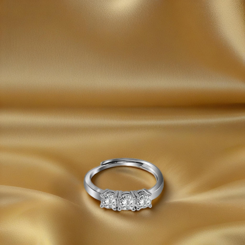 sterling silver polished whisper ring