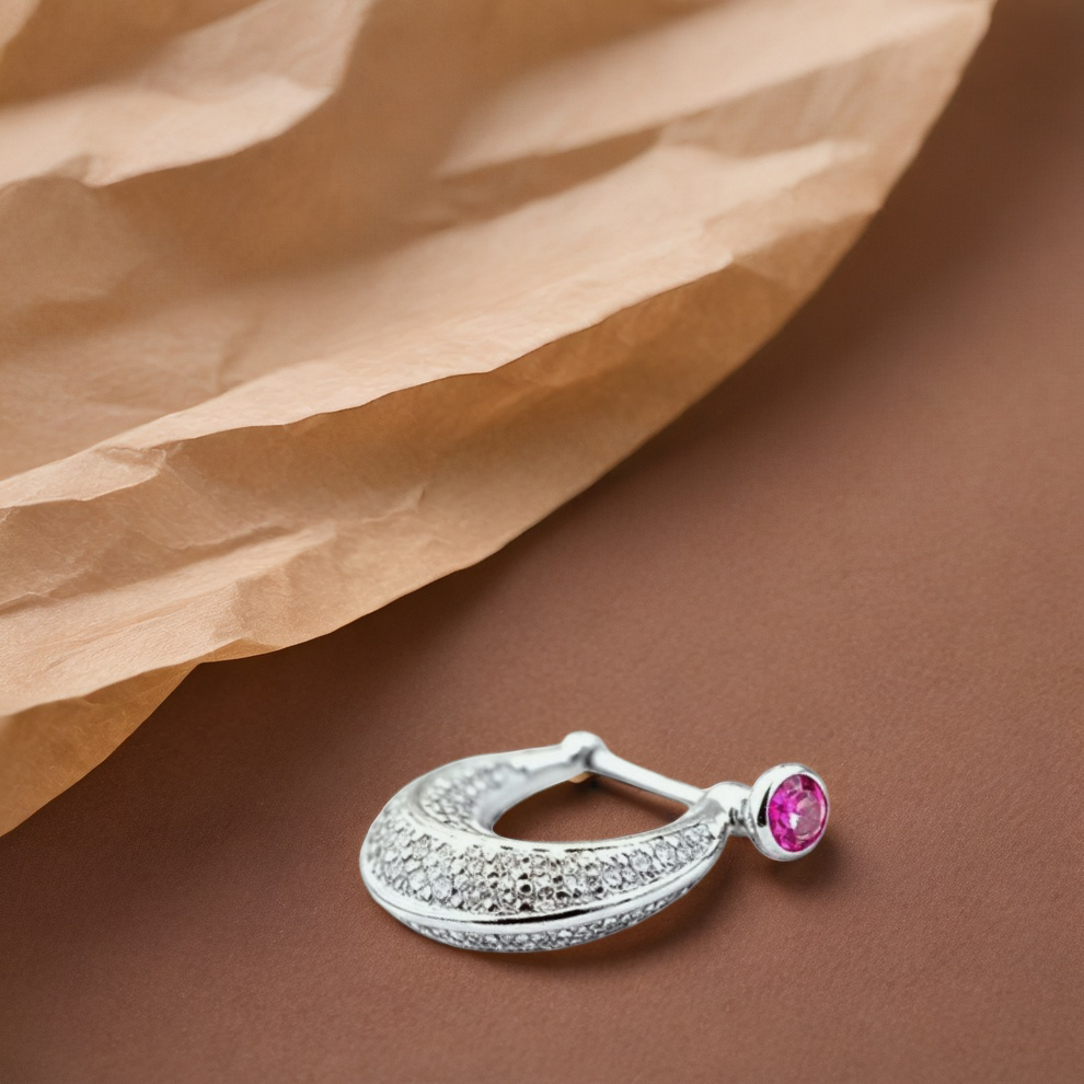 silver roseluna men`s studds