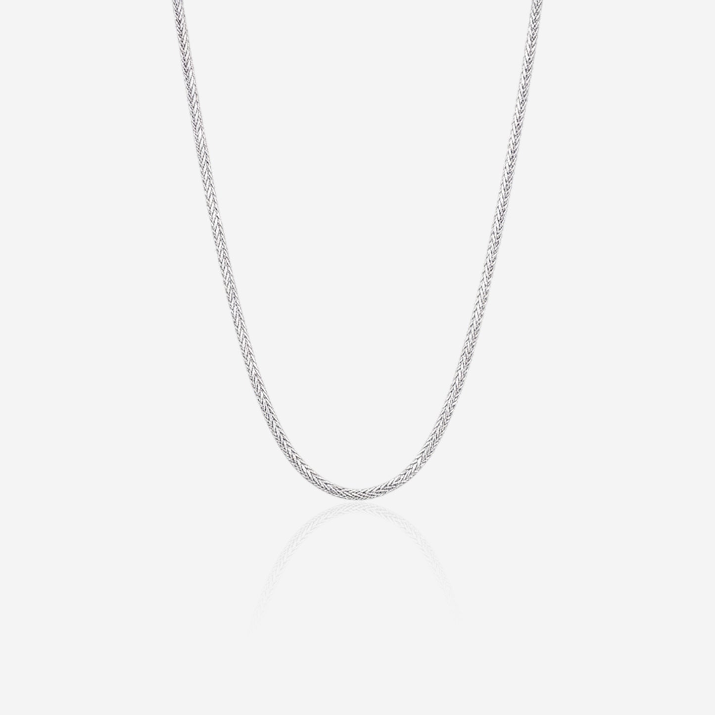 strandform chain – sterling silver textured motion