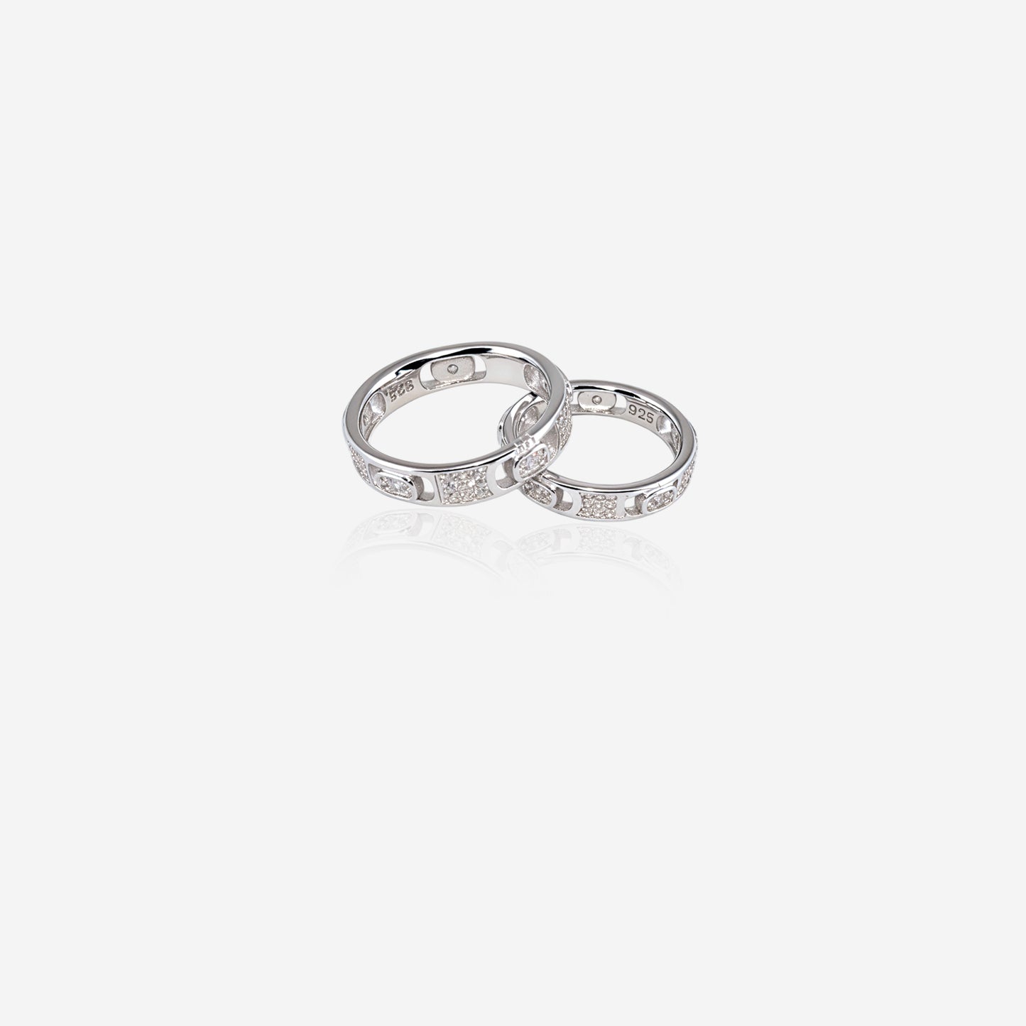 elaren valen couple rings – sterling silver in grace