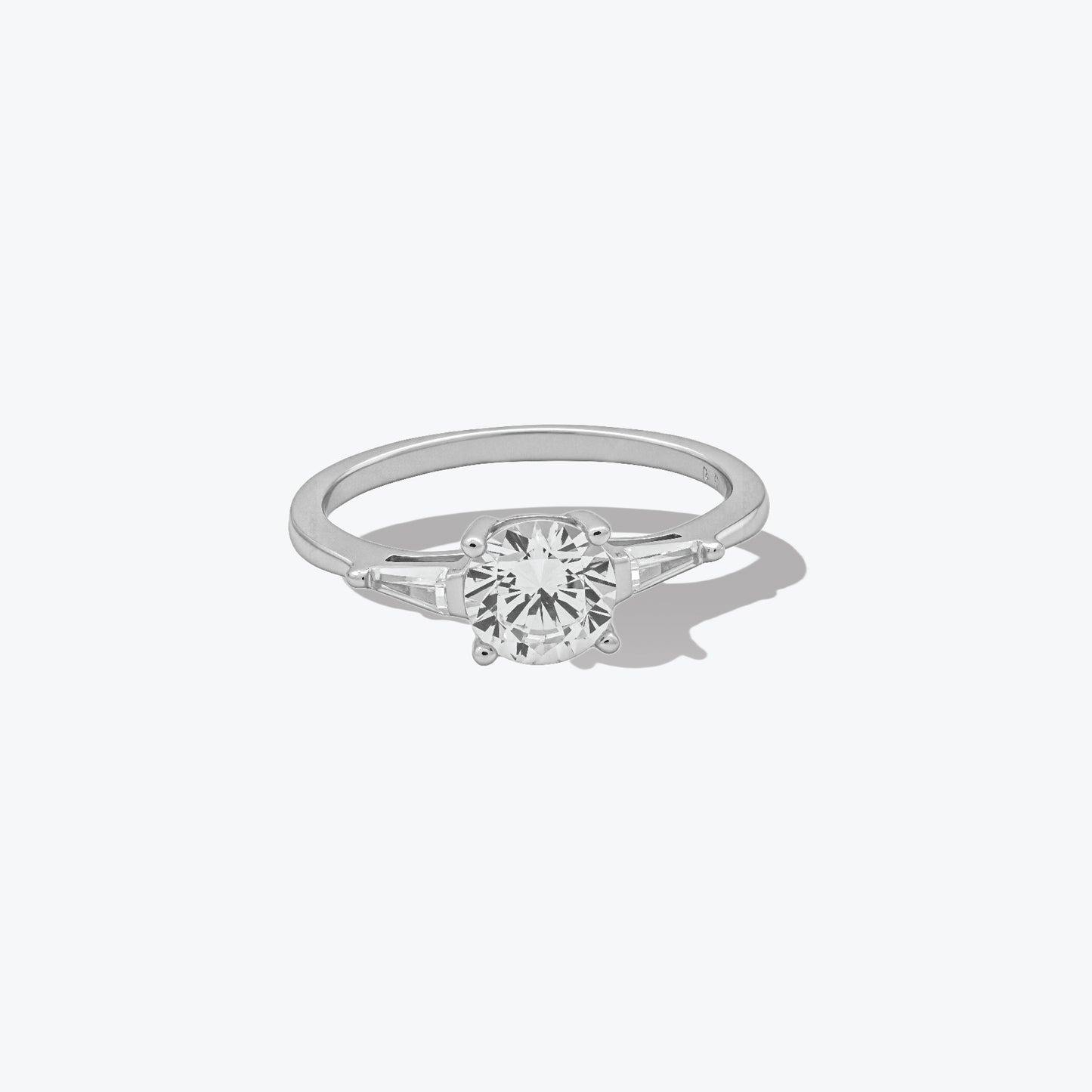eterna diamond ring – sterling silver with classic brilliance