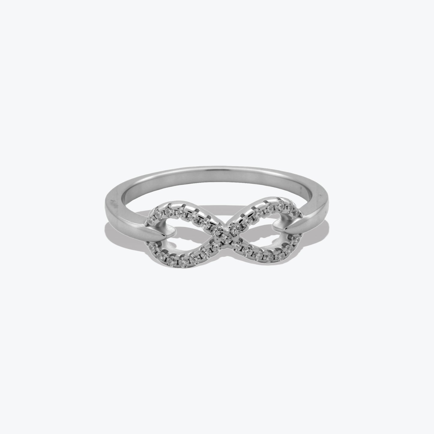 infinity ring– sterling silver with elegance