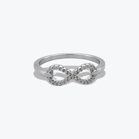Infinity Ring– Sterling Silver with Elegance