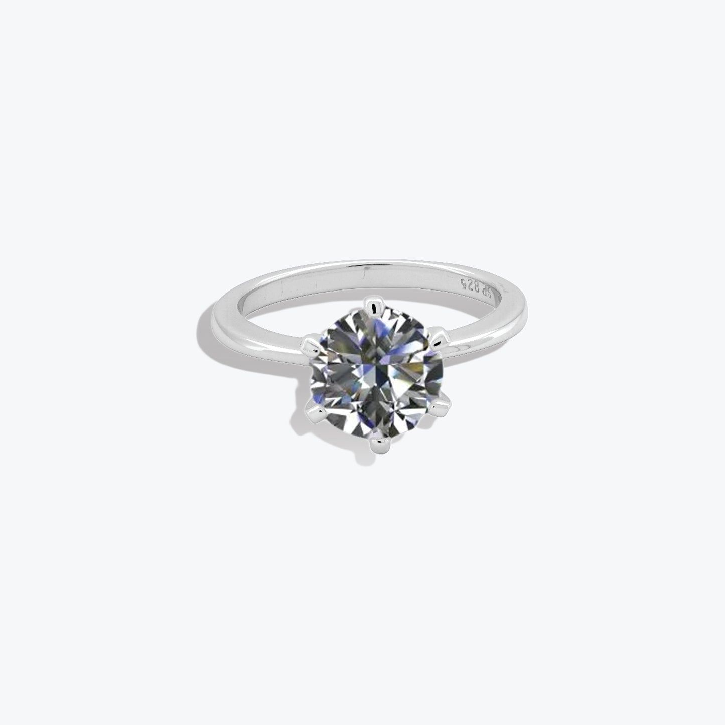 celestial glow ring – sterling silver with luminous charm