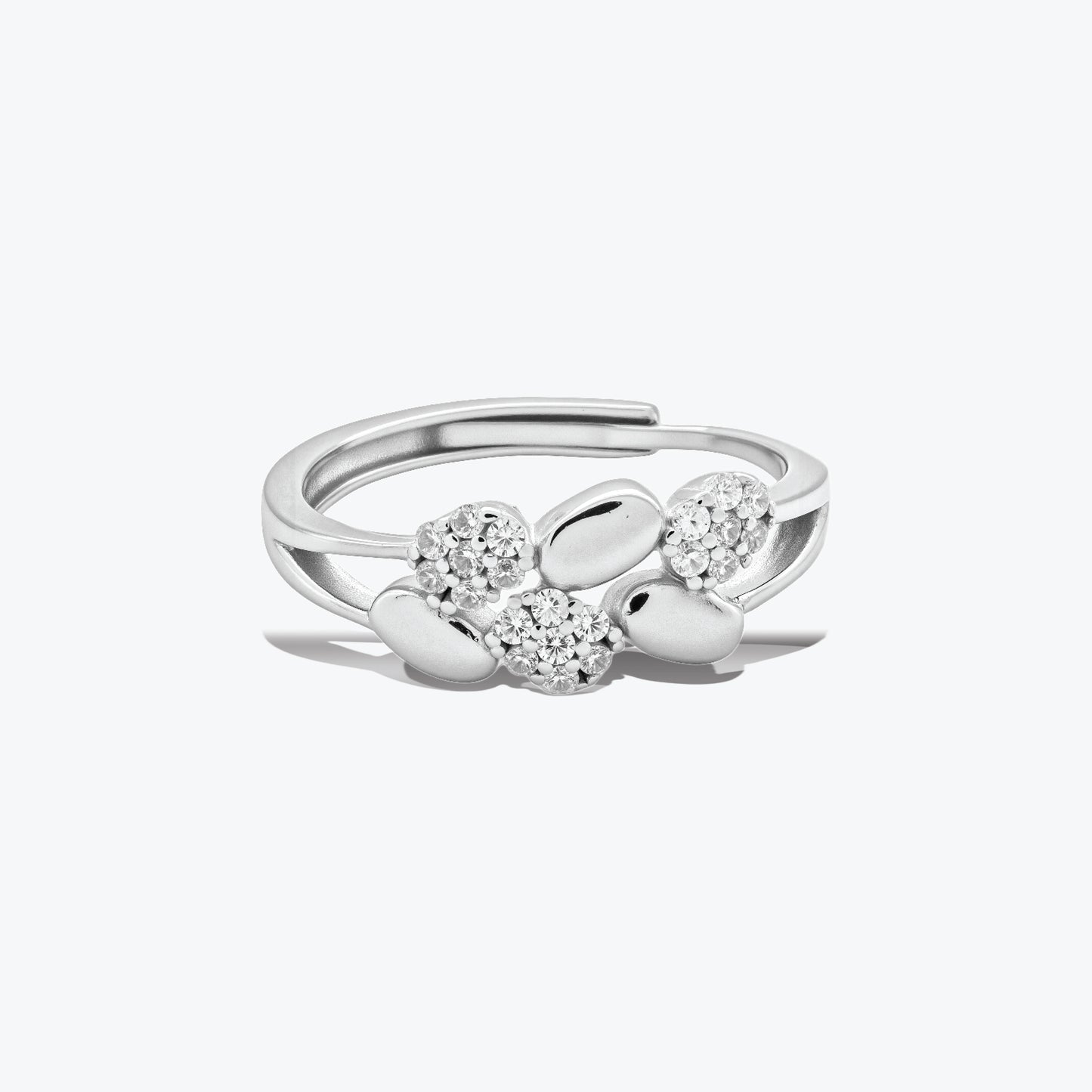 intertwined hearts ring