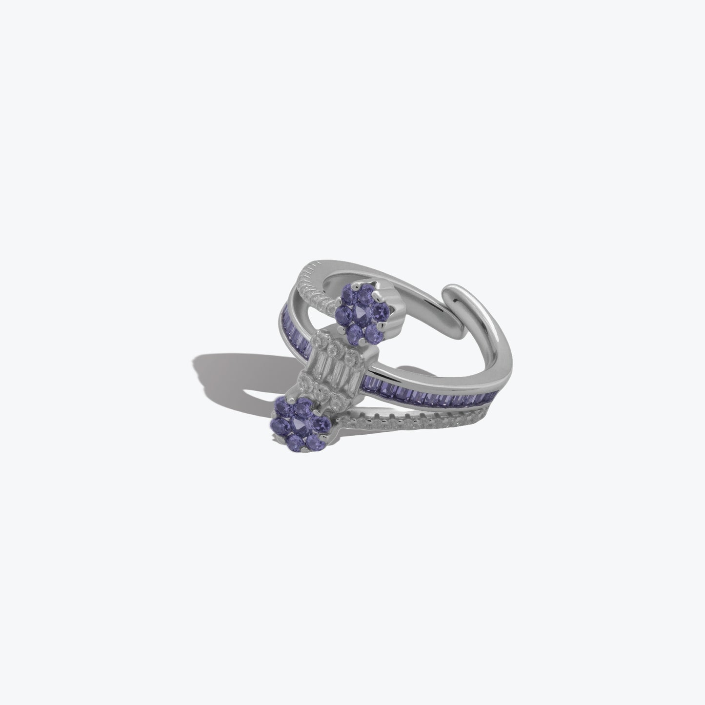 purple majesty ring – sterling silver with bold elegance