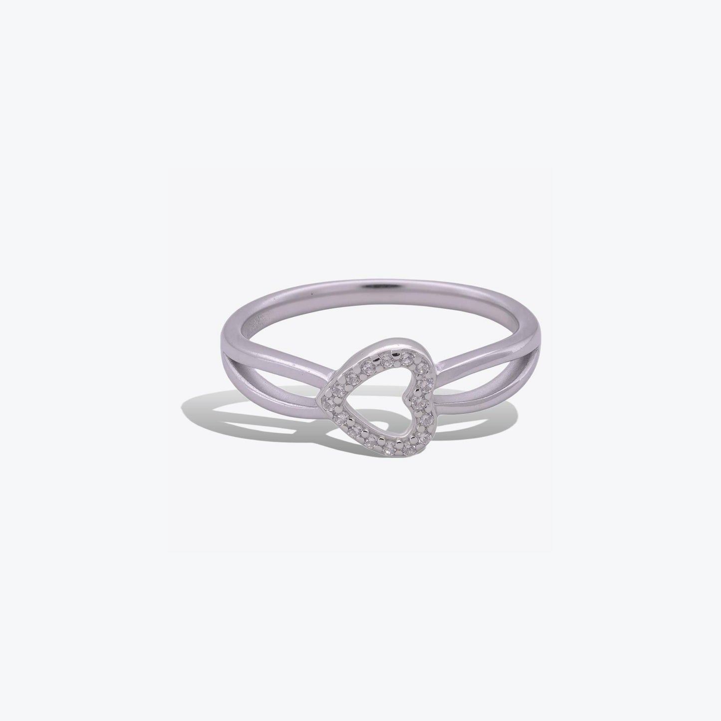 heart splendor ring – a sterling silver touch of romance