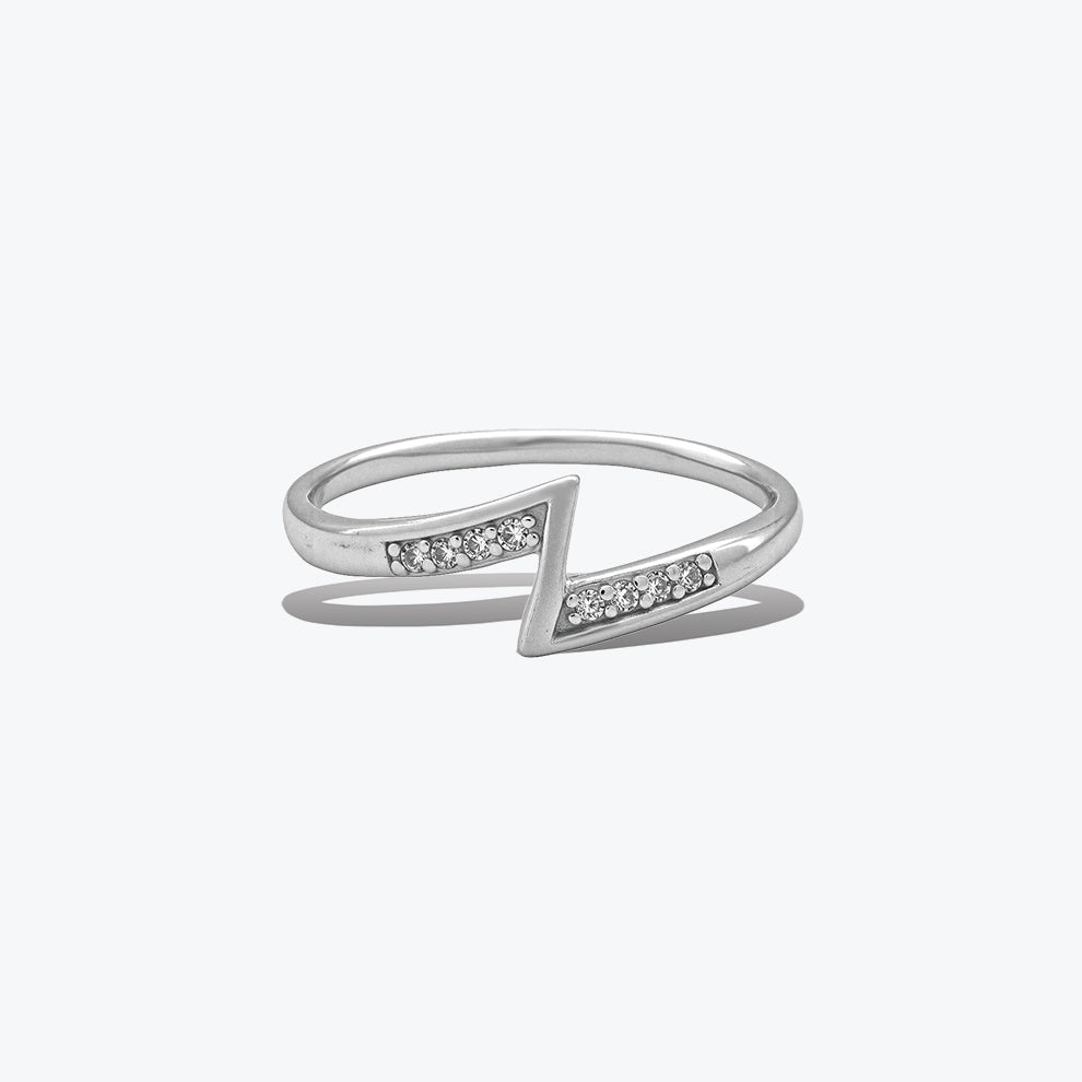 radiance arc ring - sterling silver