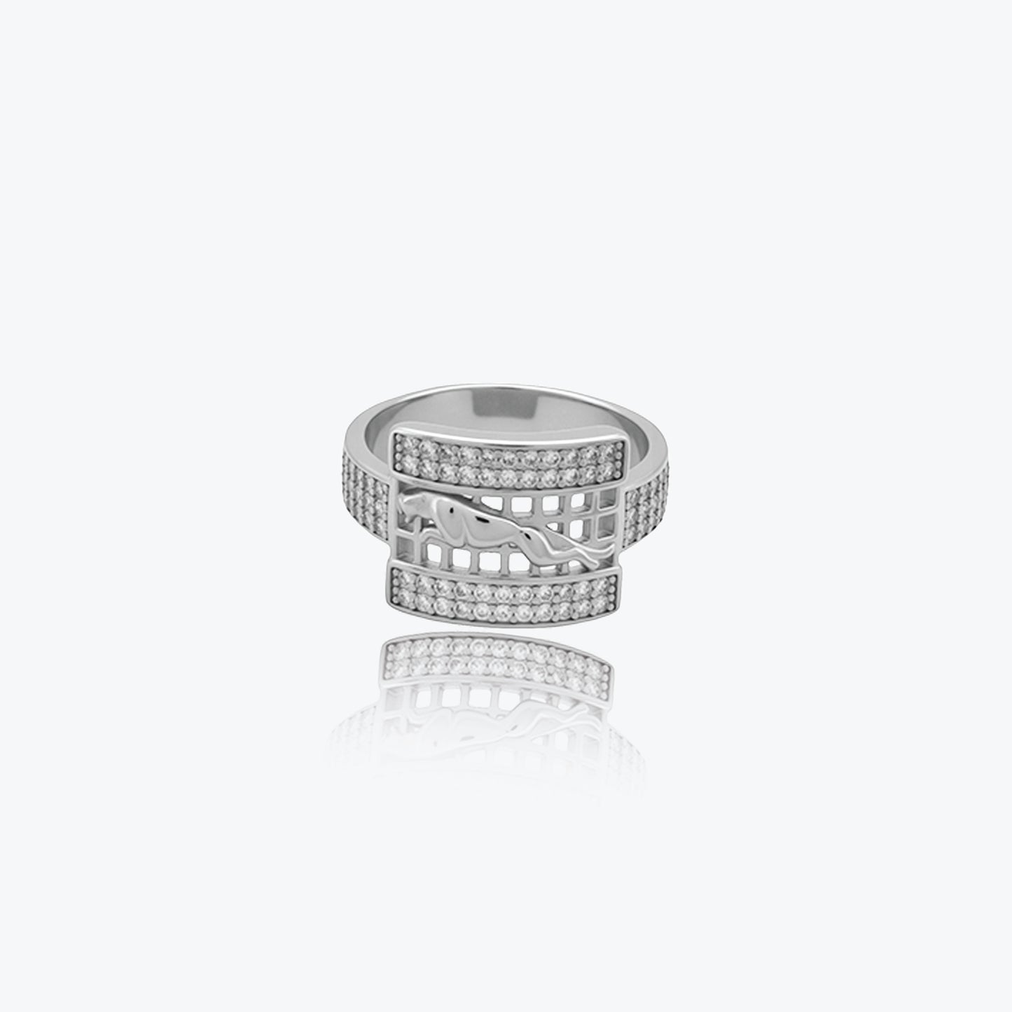 regal stride men’s ring – sterling silver with dazzling detail