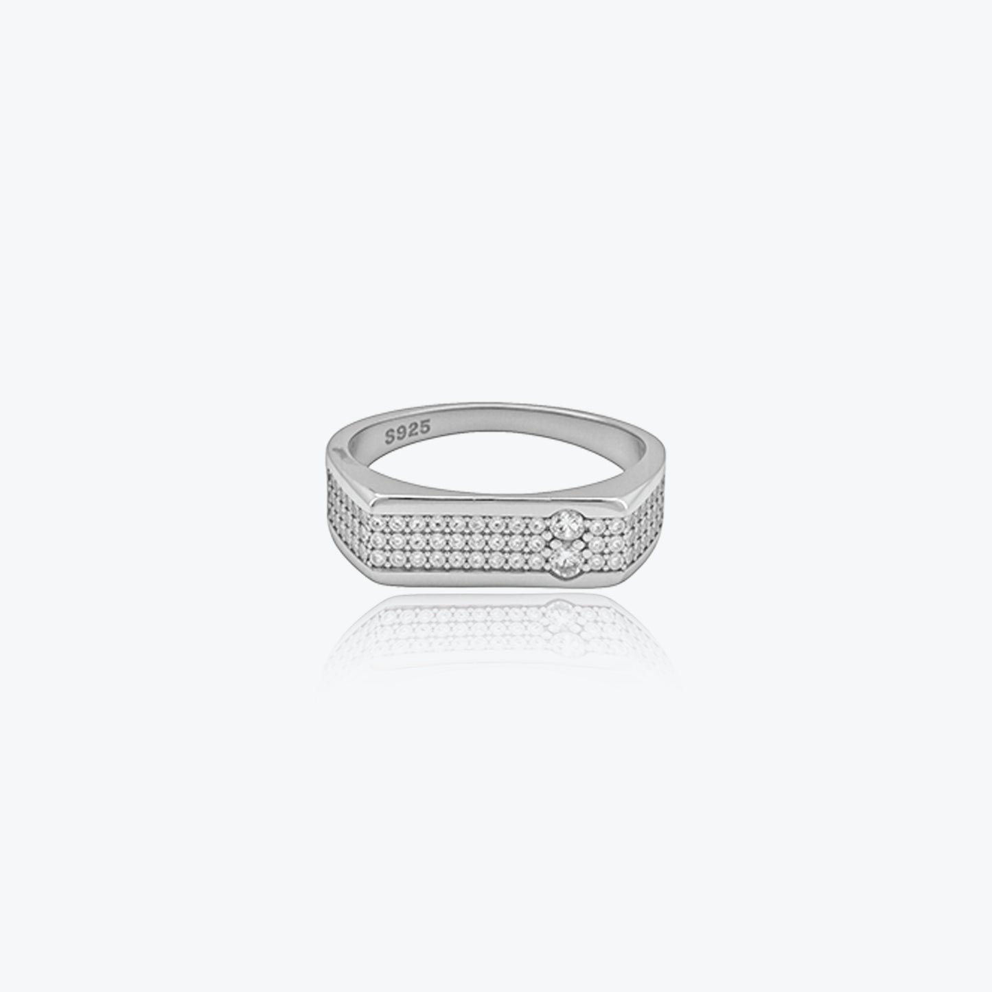 sterling silver majestic crest men’s ring
