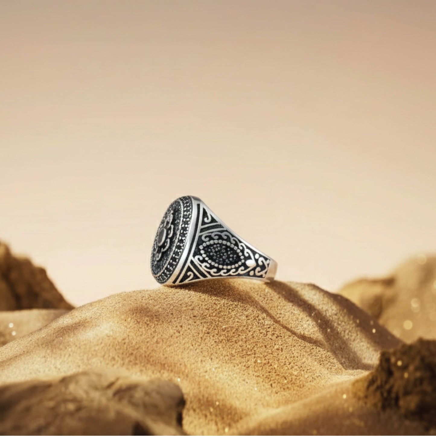axismark ring – sterling silver in bold balance