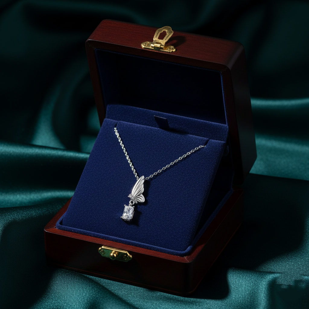 silver celestara wing women`s pendant