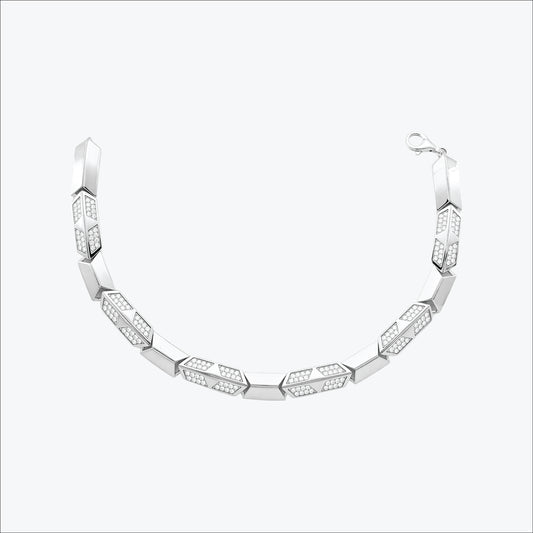 Gravion Bracelet – Sterling Silver in Geometric Strength