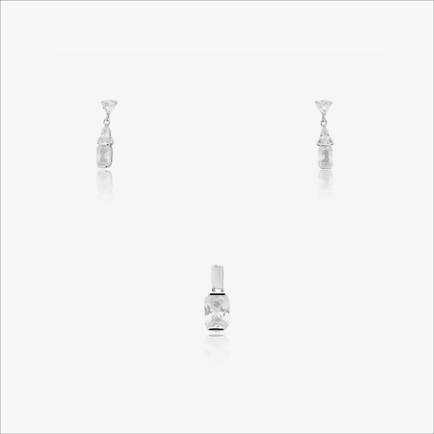 eira oval pendant– sterling silver ,tranquil glow