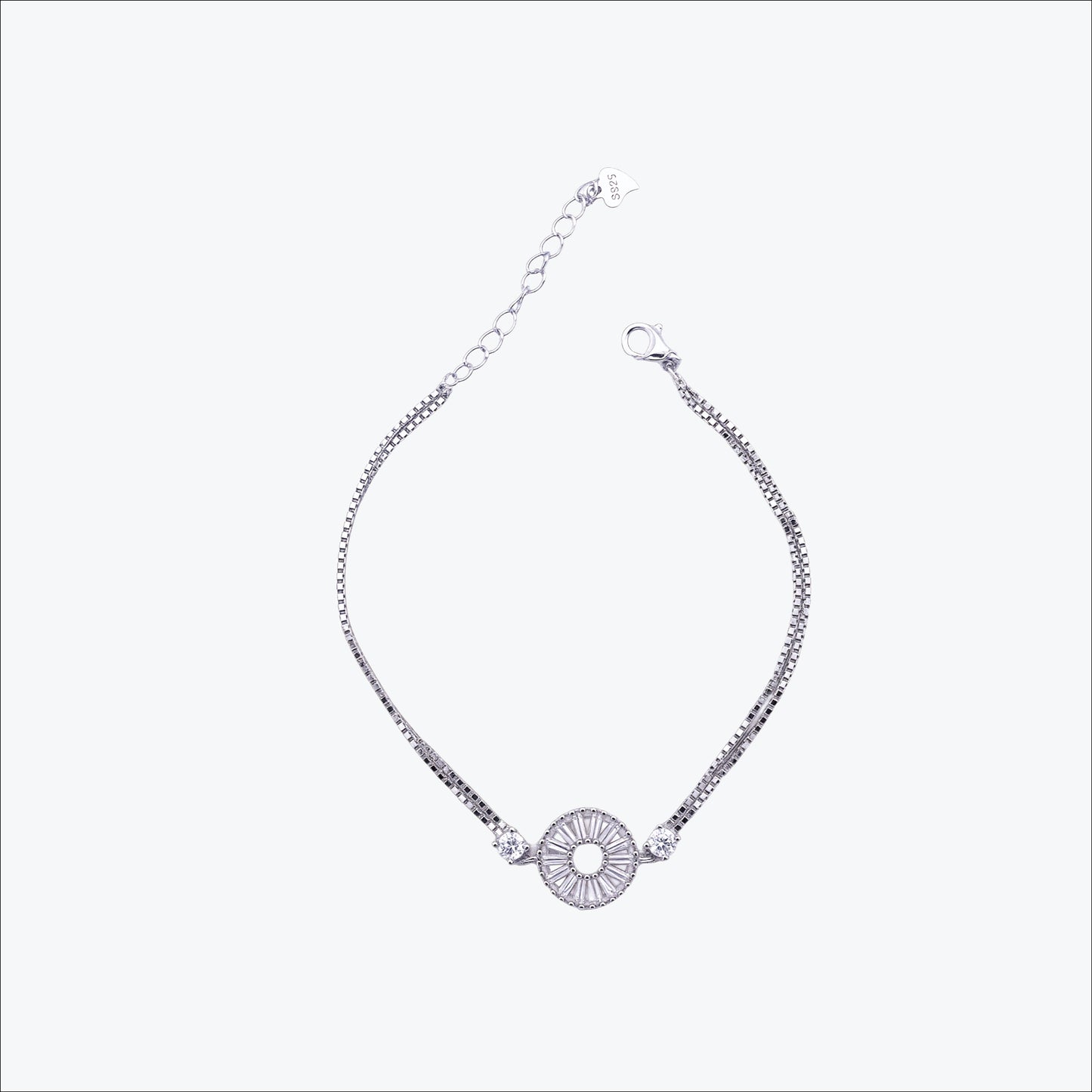 glowdrop bracelet – sterling silver