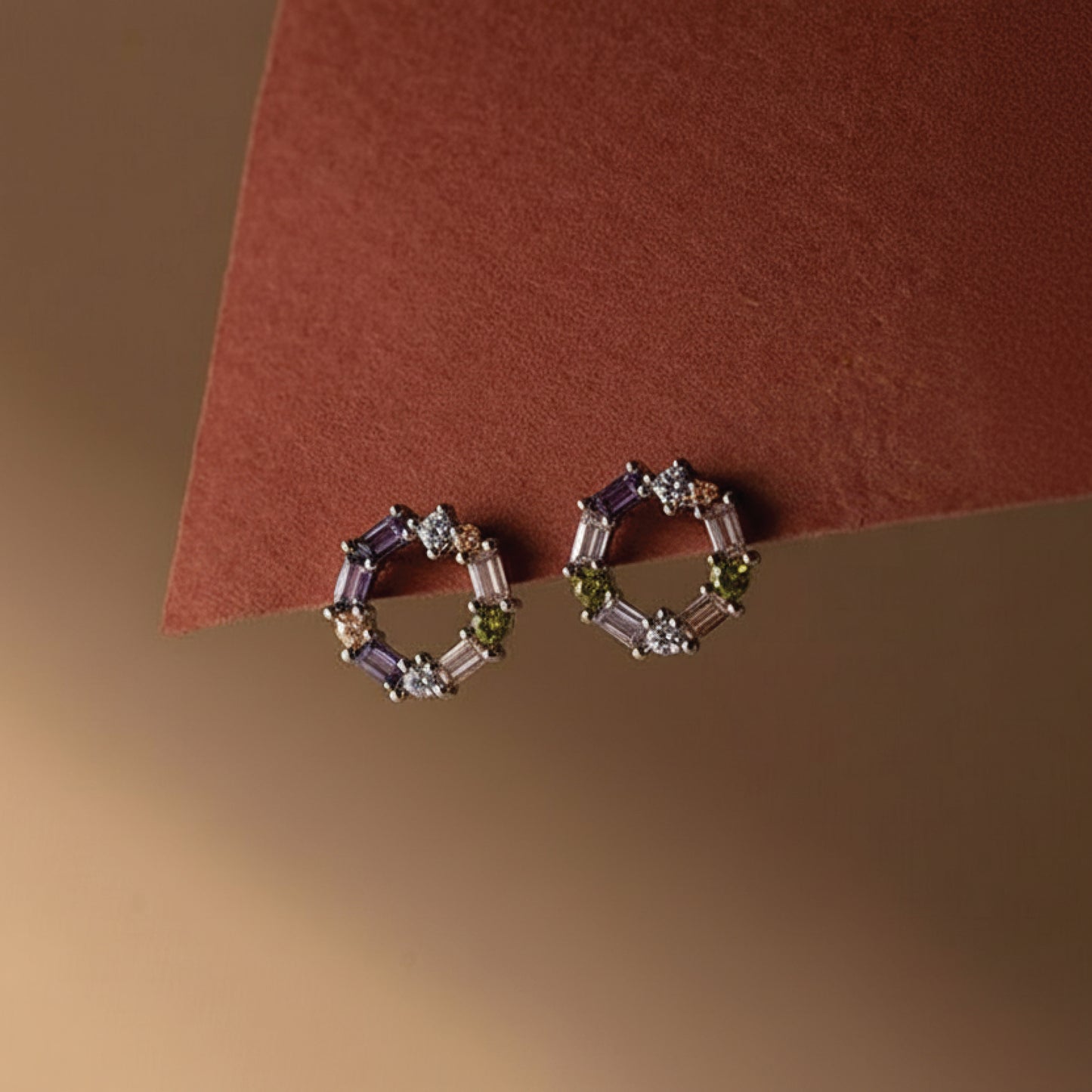 aurivie hoops – sterling silver in playful bloom