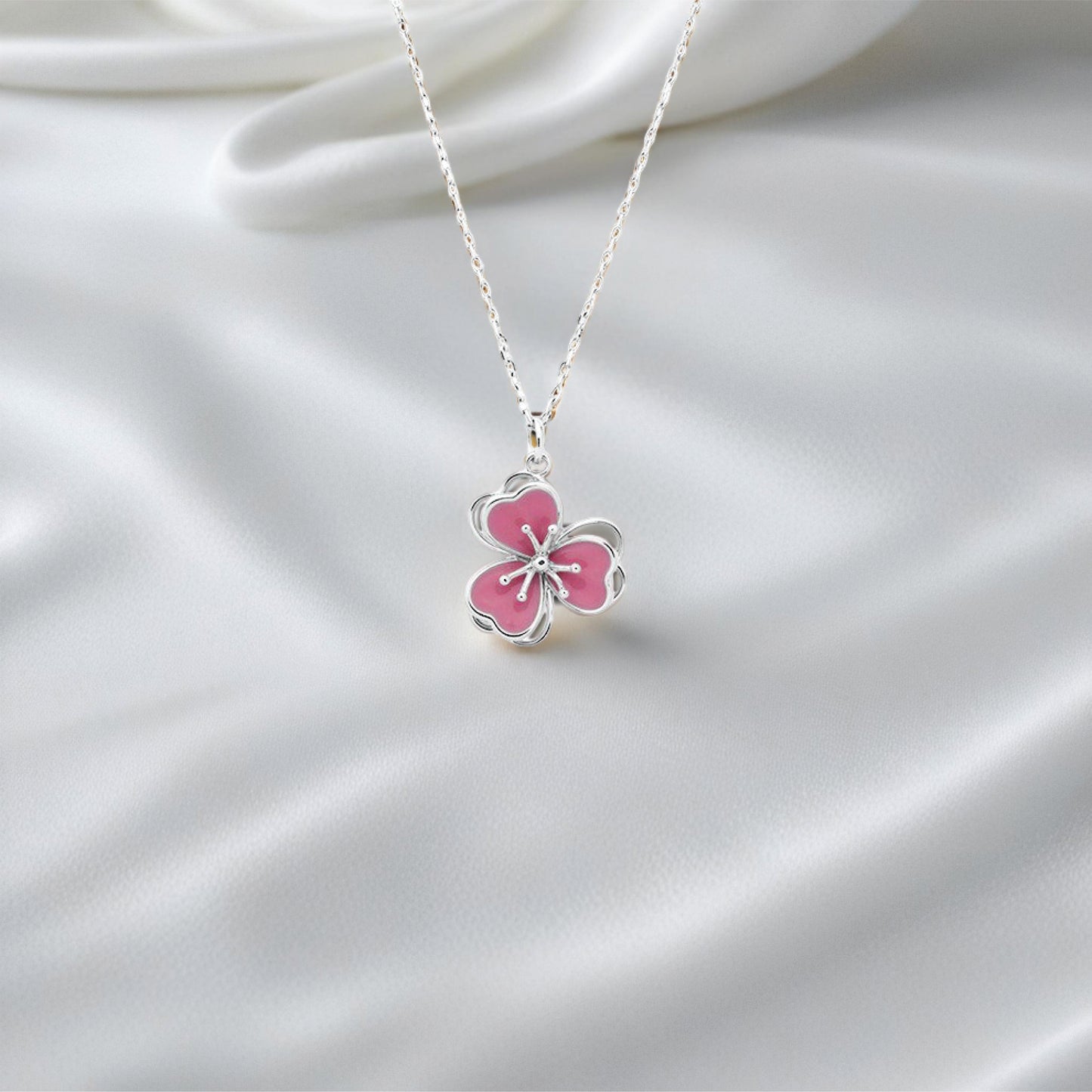 rosafleur pendant – sterling silver elegance