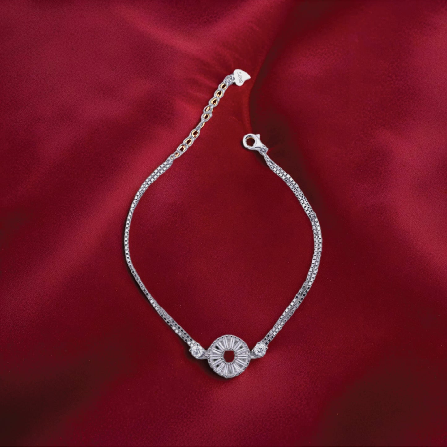 glowdrop bracelet – sterling silver