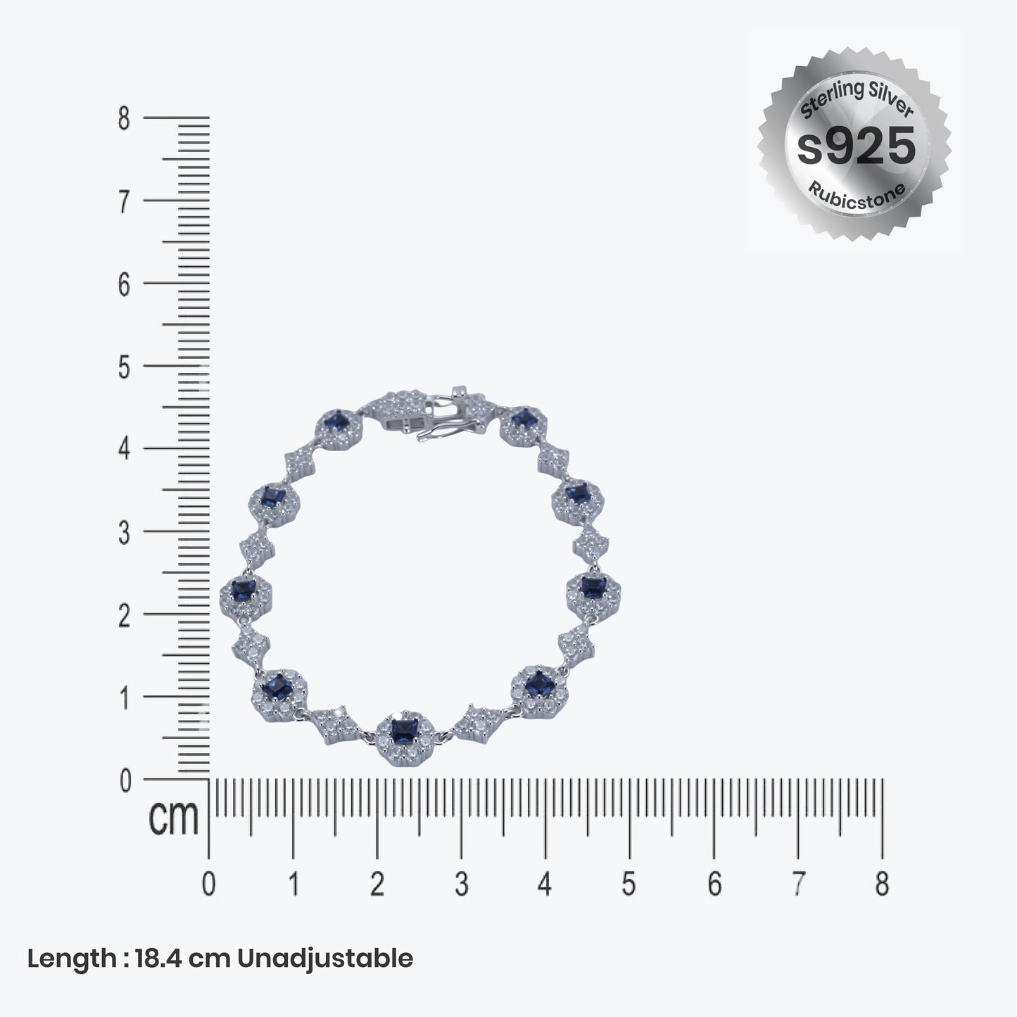 scarlet aura bracelet – sterling silver with striking elegance