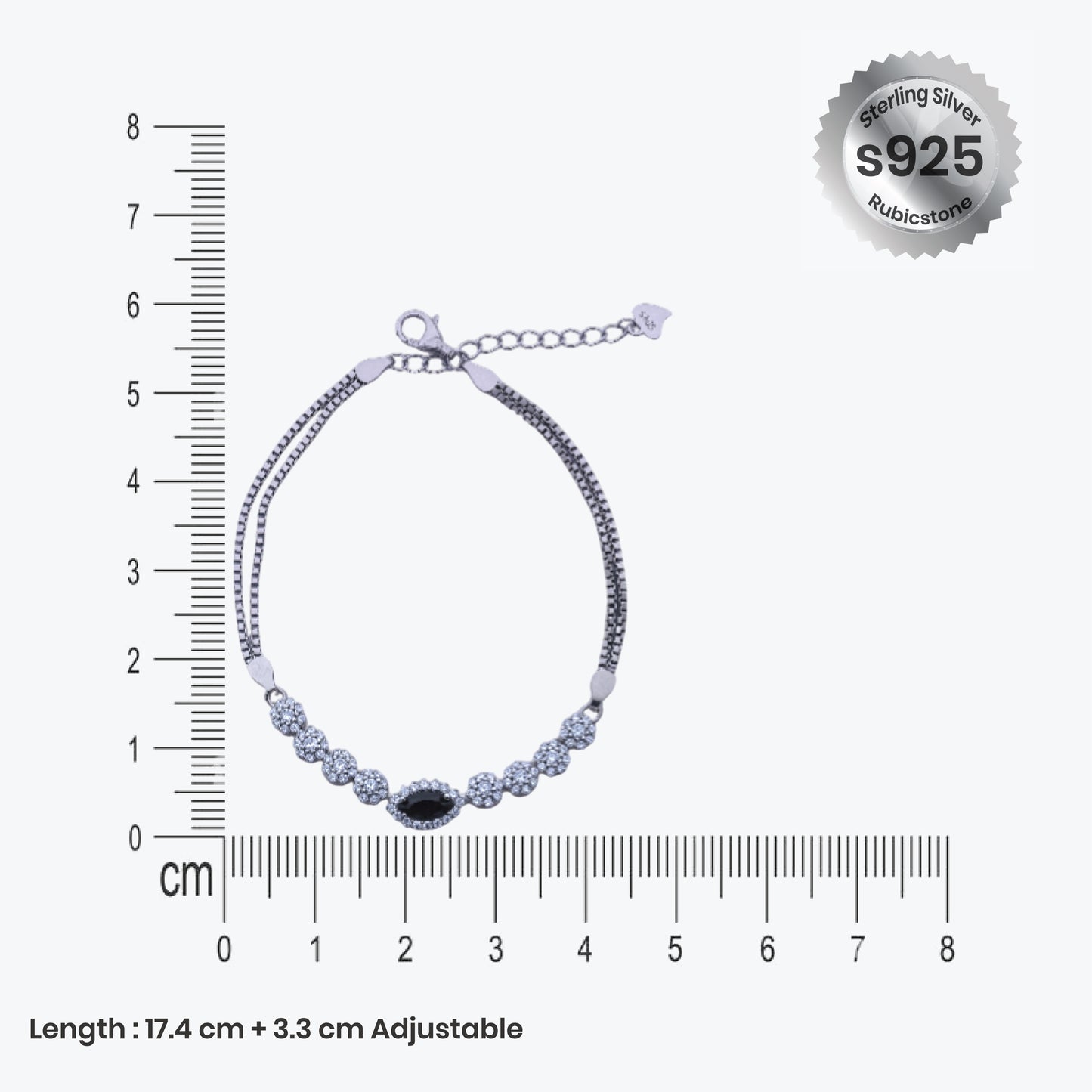 eterna glow bracelet – sterling silver with delicate brilliance