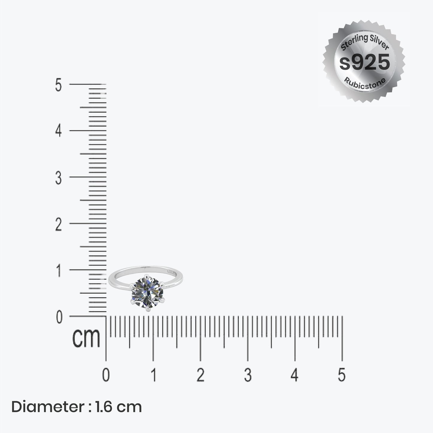 celestial glow ring – sterling silver with luminous charm