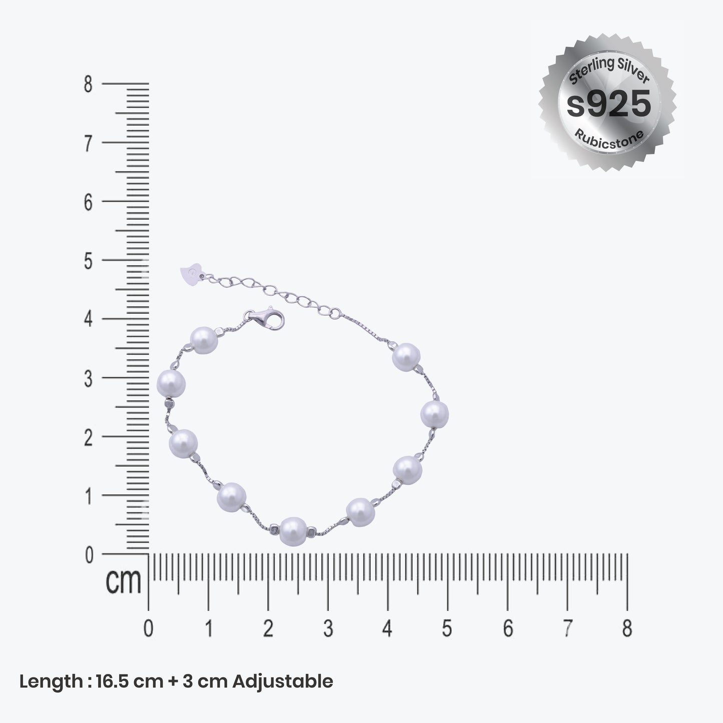 pearl embrace bracelet – sterling silver with timeless romance