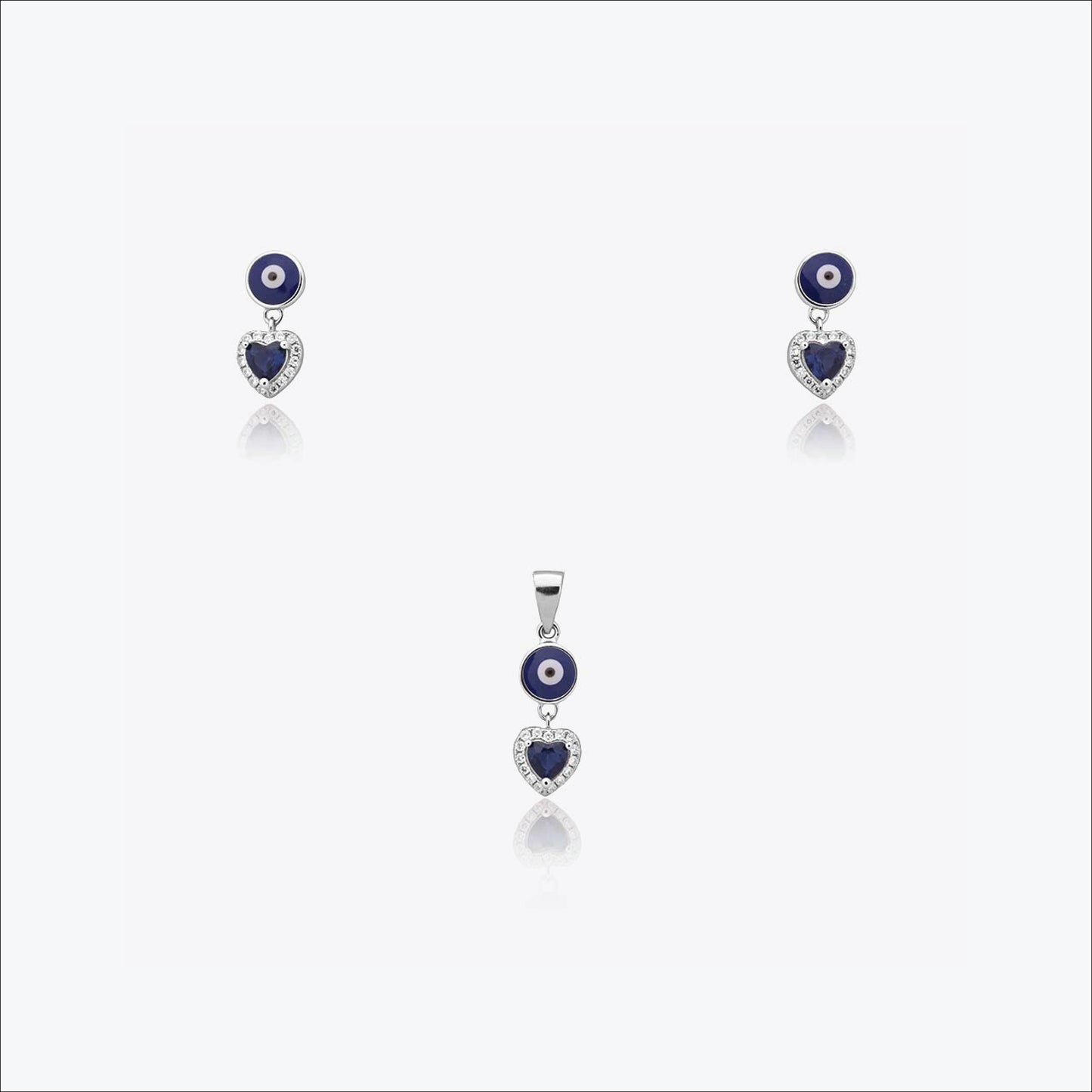 lustre drop set – sterling silver in graceful light