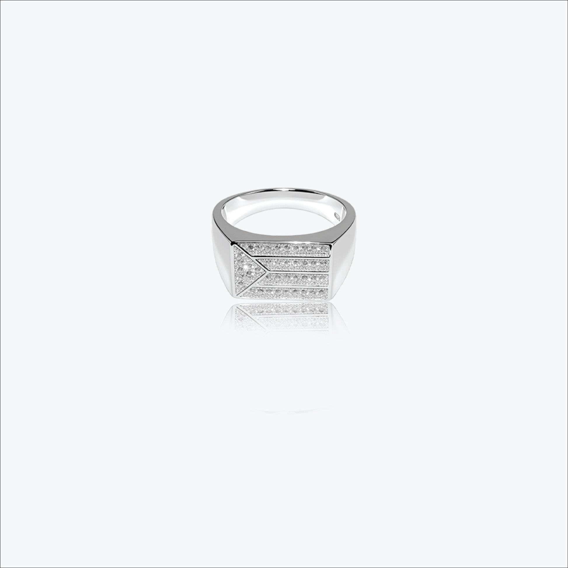 Sterling silver Vetrax Men`s Ring