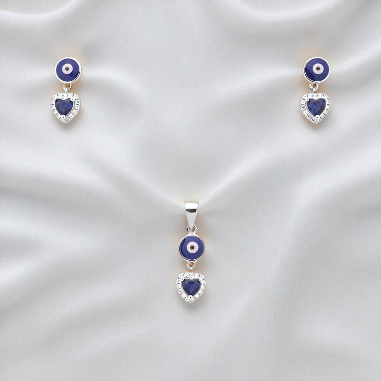 lustre drop set – sterling silver in graceful light