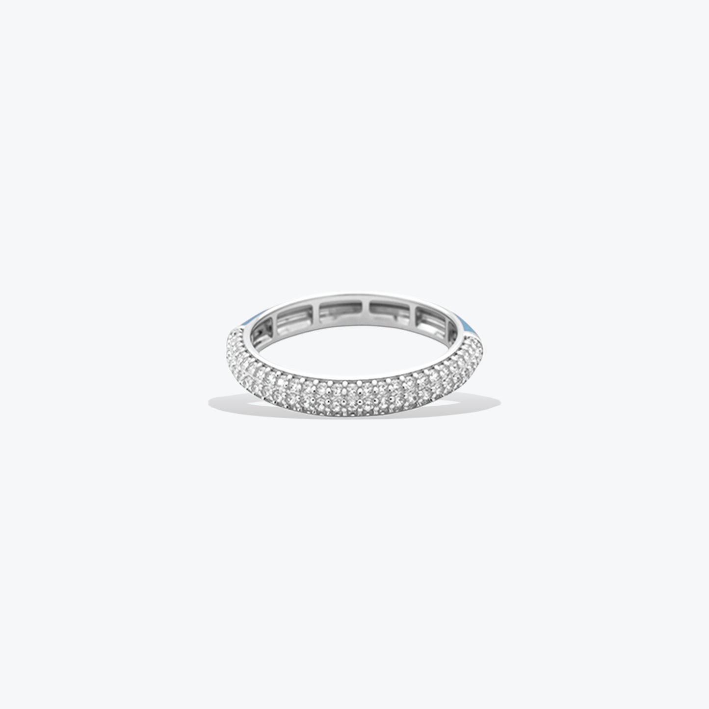 opaline tier ring– sterling silver modern sparkle