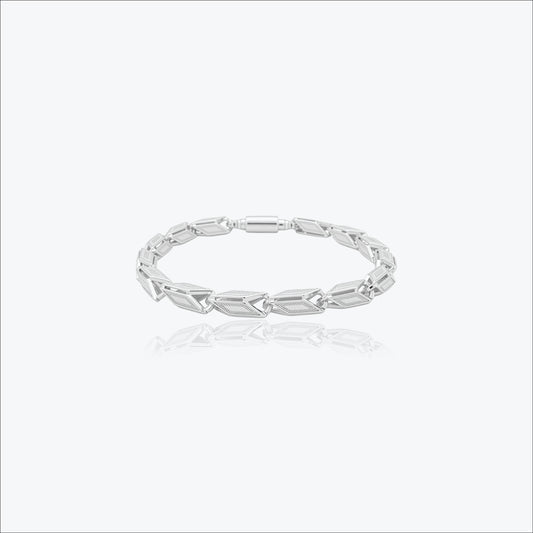 Architecto Bracelet – Sterling Silver in Bold Precision