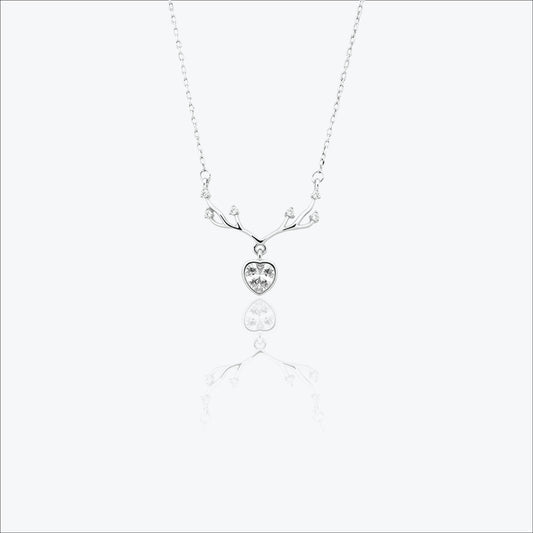 Velin Antler Pendant – Sterling Silver