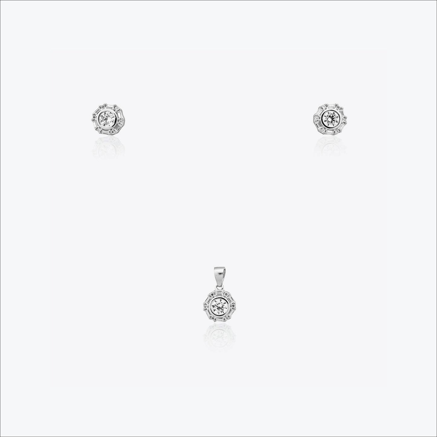 lucent core pendant – sterling silver with subtle glow