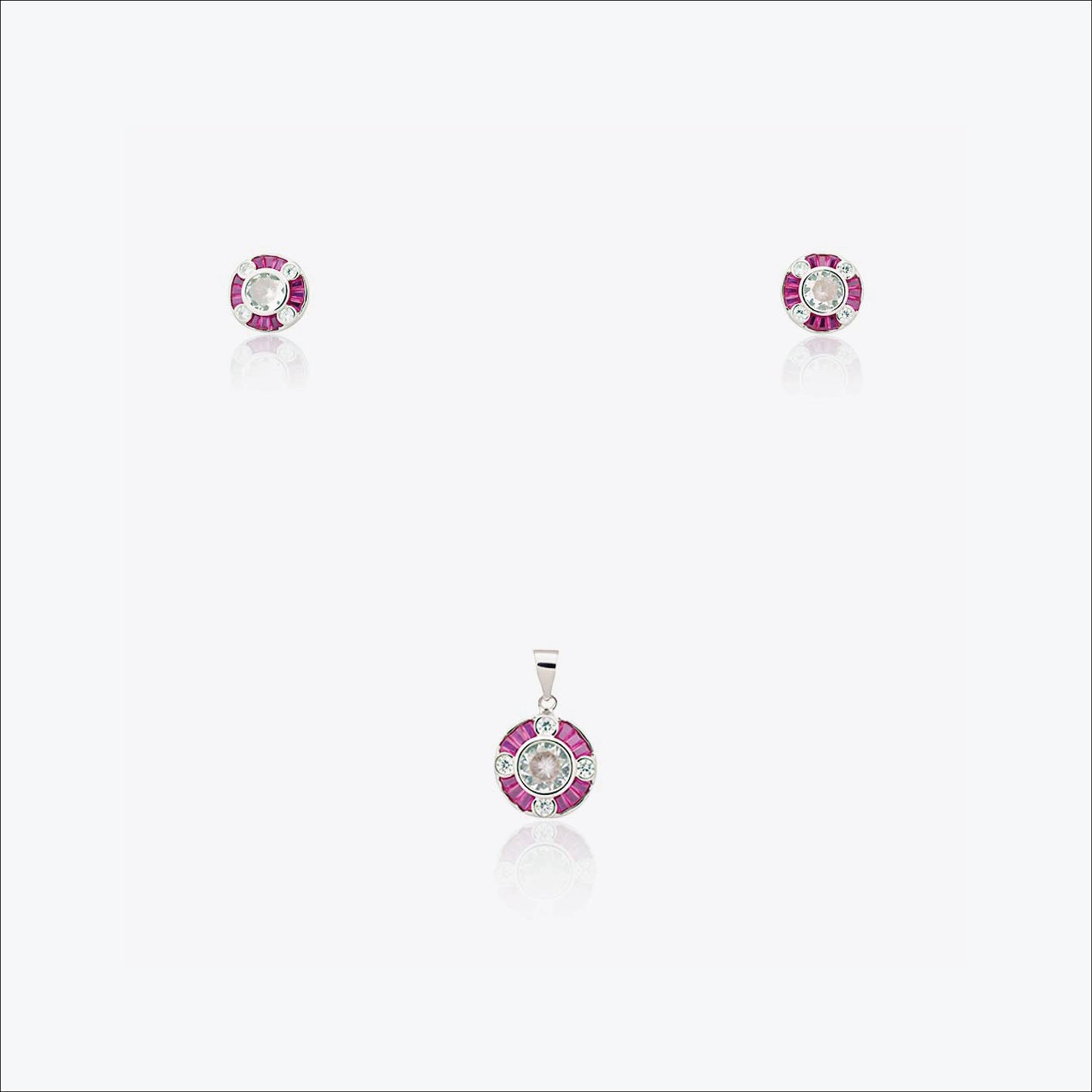 pinklight pendant – sterling silver with warm elegance