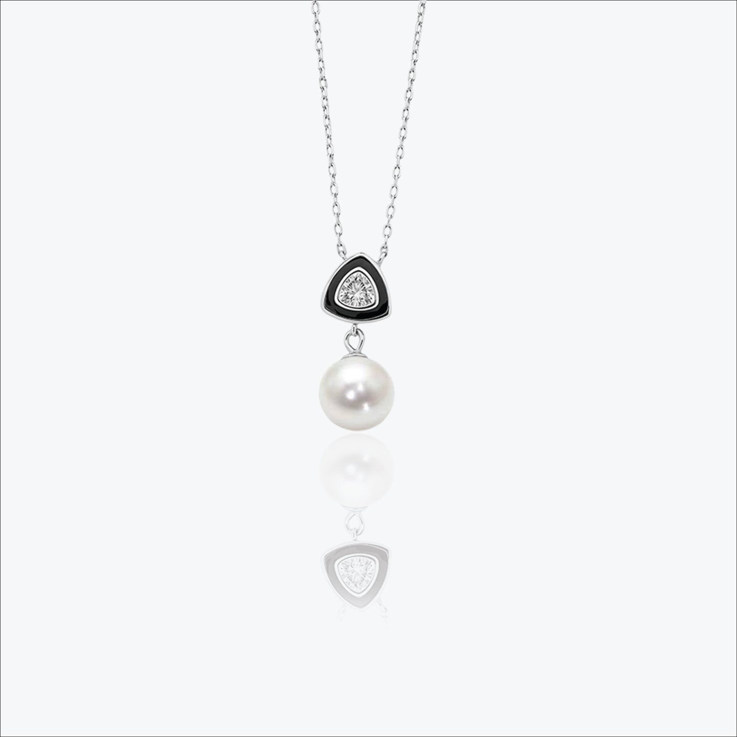 trielle pendant – sterling silver in geometric grace