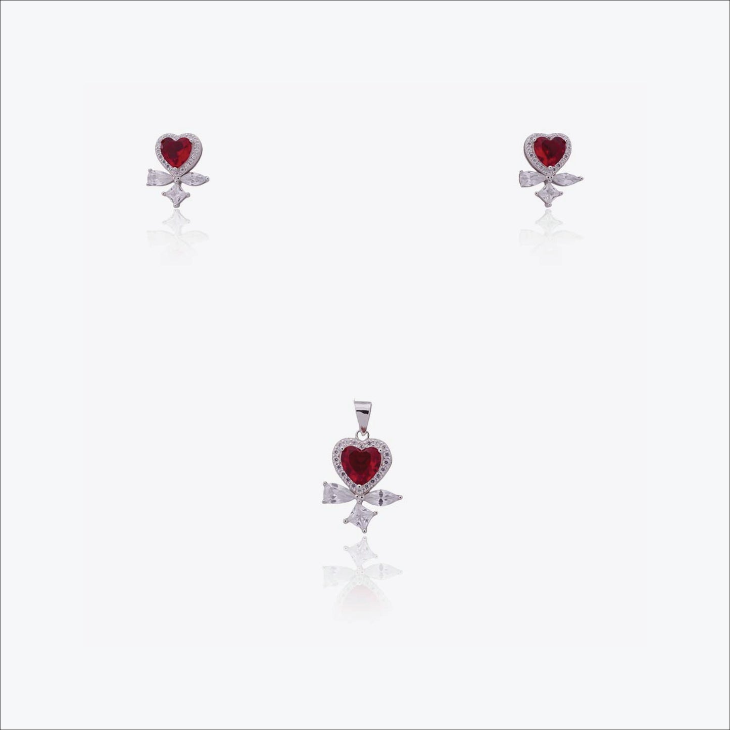 rosaline halo pendant– sterling silver in elegant devotion