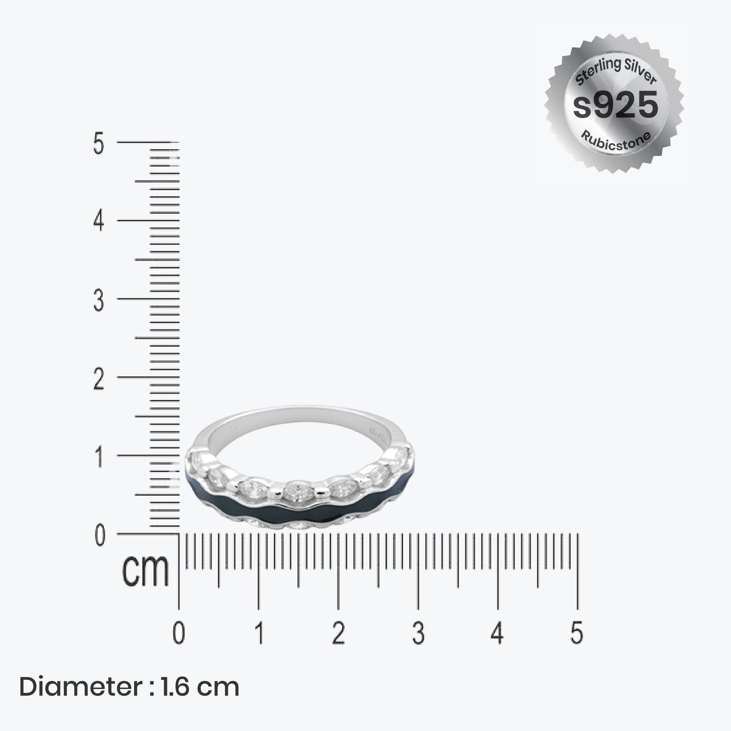 oceanic flow ring– sterling silver with waves