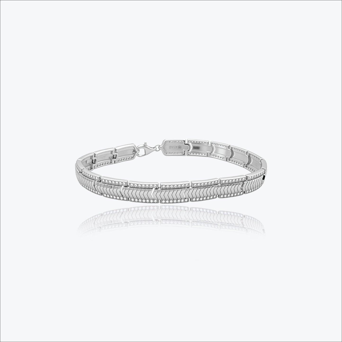 steelflow curb bracelet – sterling silver in bold form