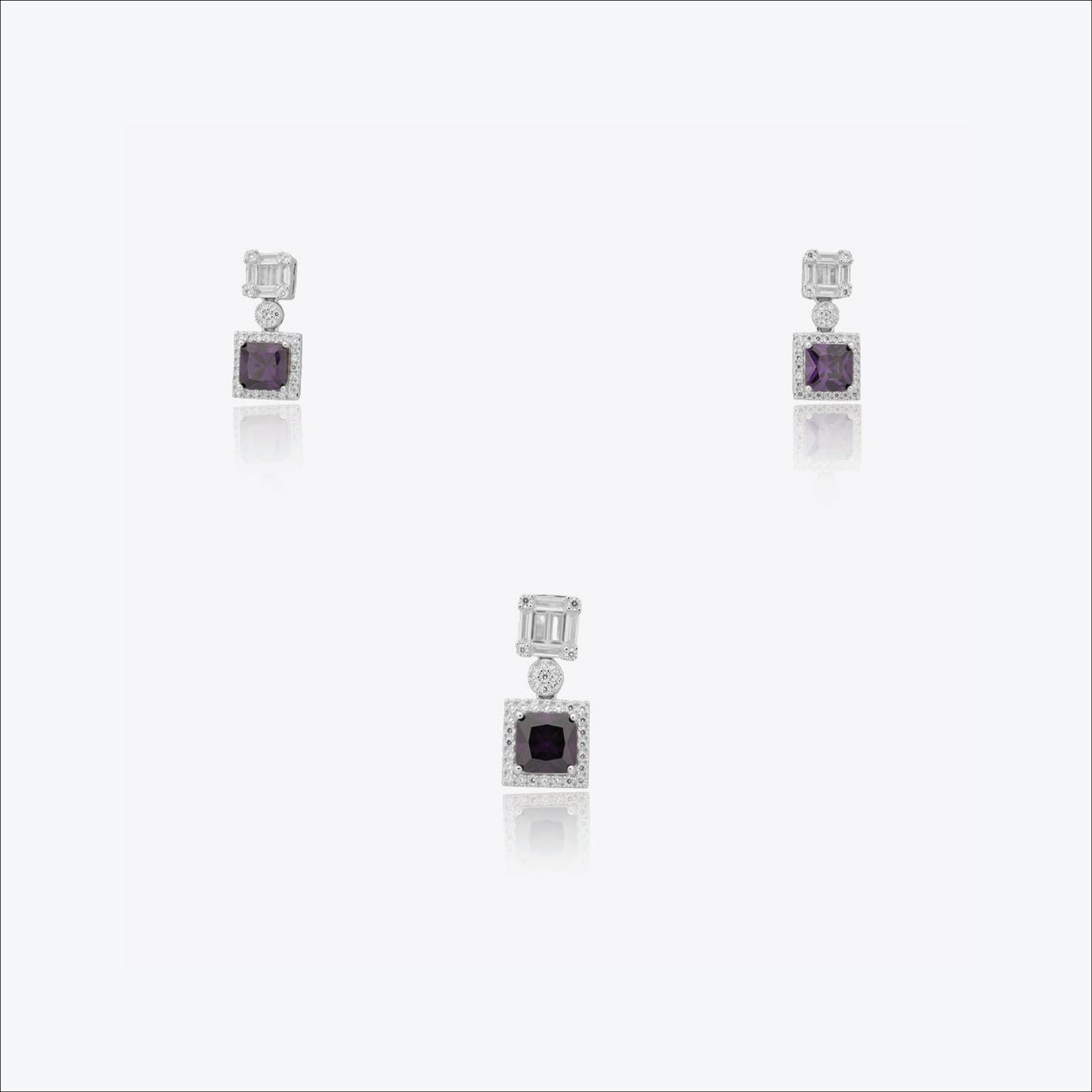 halo pure set – sterling silver with gentle shine