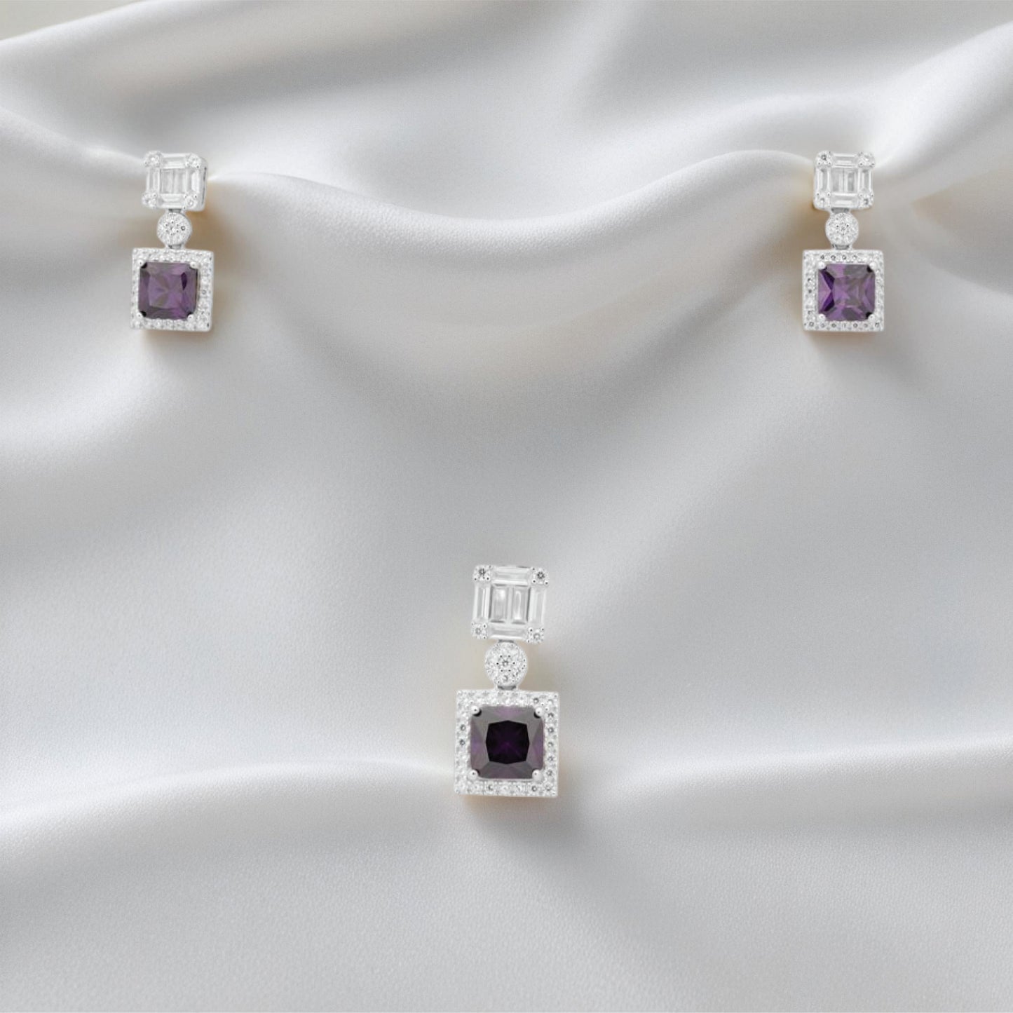 halo pure set – sterling silver with gentle shine